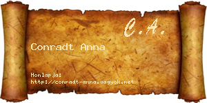 Conradt Anna névjegykártya
