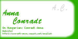 anna conradt business card